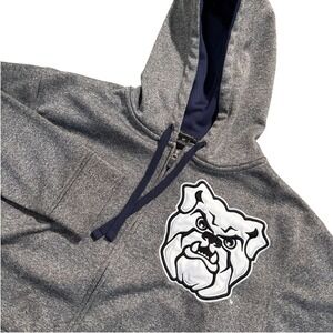 Rare Champion Butler Bulldogs NCAA‎ Heather Gray Yale Ivy Hooded Jacket Size M